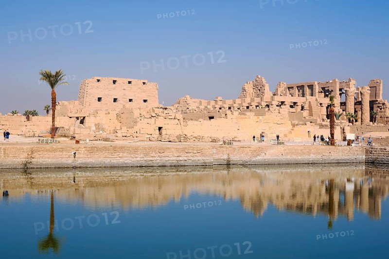Sacred Lake and Karnak Temple, Luxor, Egypt
