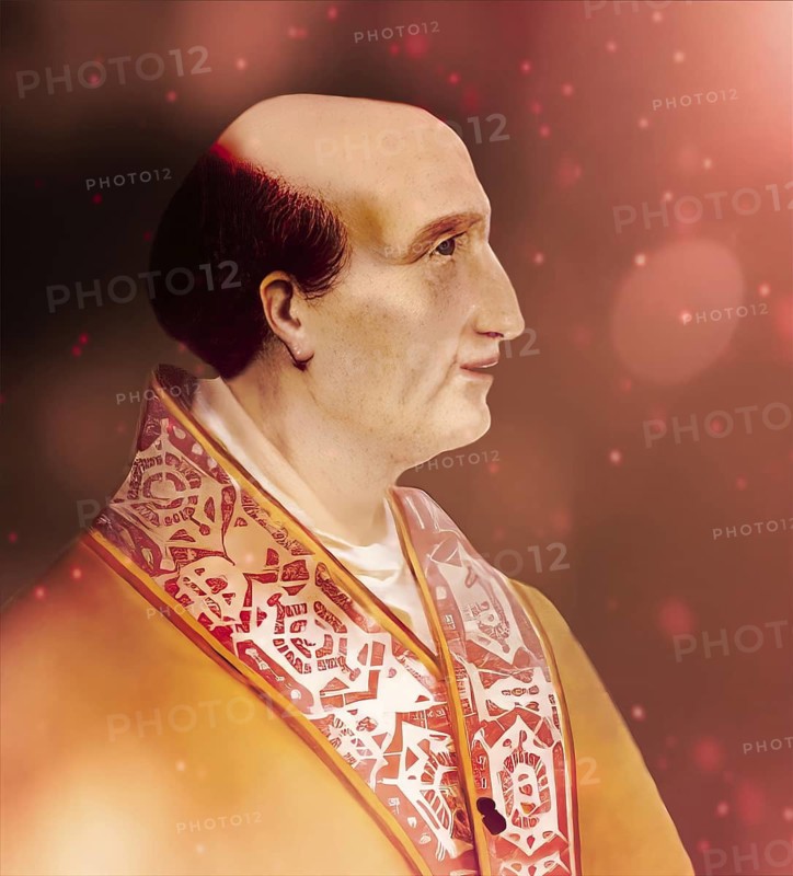 Pope Alexander IV or Alessandro IV, born as Rinaldo di Jenne, c 1199 – 1261, ruler of the Papal States from 12 December 1254 to his death, digitally edited after a painting by Cristofano dell'Altissimo