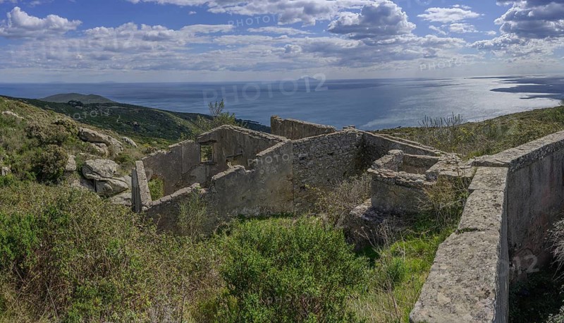 Ruins of a mill, San Piero in Campo, Campo nell'Elba, Livorno Province, Italy