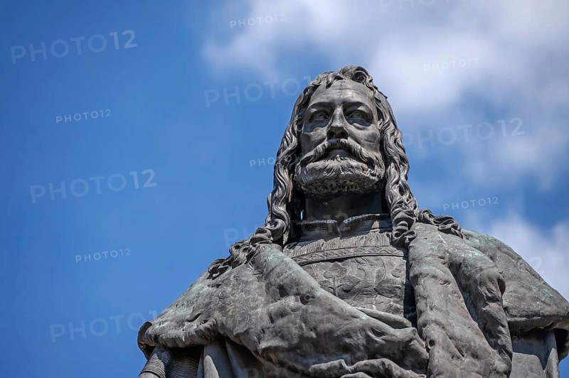 Detail, Dürer Memorial, consecrated in 1840, Dürerplatz, Nuremberg, Middle Franconia, Bavaria, Germany