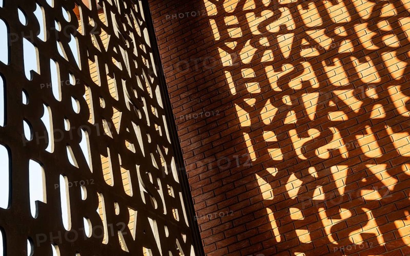 Writing, entrance area, British Library or British Library, one of the most important research and universal libraries in the world, Euston Road, St. Pancras, Borough of Camden, London, England, Great Britain, Great Britain