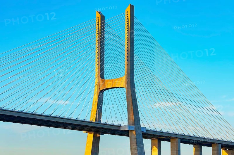 Vasco Da Gama bridge, the longest bridge in Europe, Lisbon, Portugal