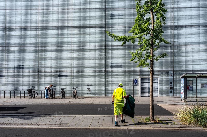 The Forum Confluentes, cultural building on the central square in Koblenz, it houses the Middle Rhine Museum, the City Library and the Tourist Information Office, Rhineland-Palatinate, Germany