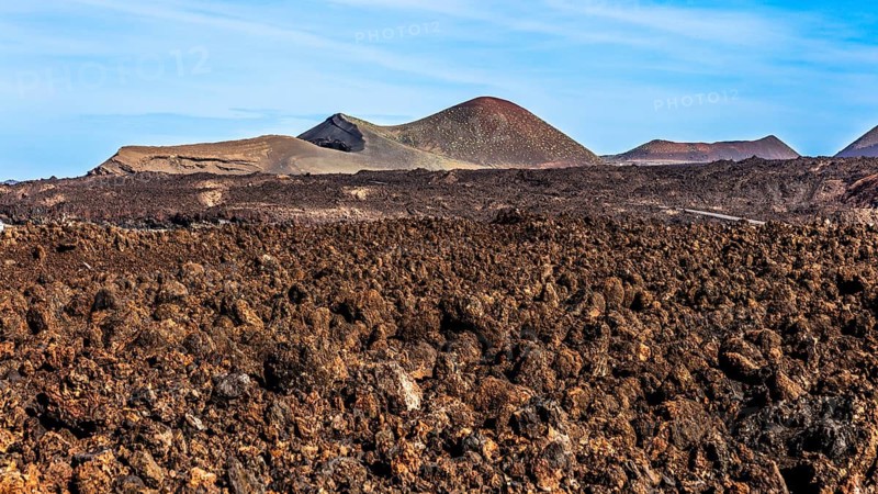 Fire Mountains of Timanfaya National Park, Montanas del Fuego, Lanzarote, Canary Islands, Spain