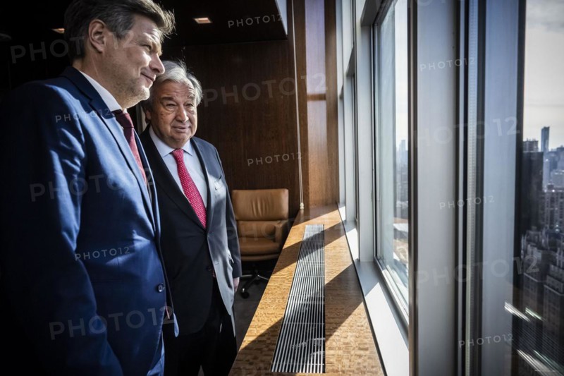 Trip by Federal Minister for Economic Affairs and Climate Protection Robert Habeck to the USA from 06-10 March 2024 Meeting with UN Secretary-General Antv=nio Guterres in New York 08 March 2024