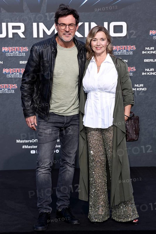 Tobey Wilson, Tina Ruland - German premiere of MASTERS OF THE UNIVERSE, Uber Platz, Berlin, 28.5.26