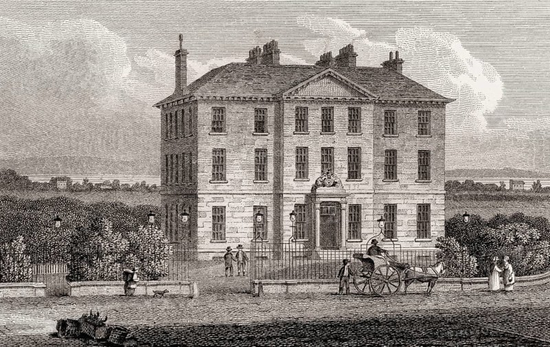 Bellevue House, Drummond Place, Edinburgh, Scotland, 19th century, Views in Edinburgh by J. & H. S. Storer