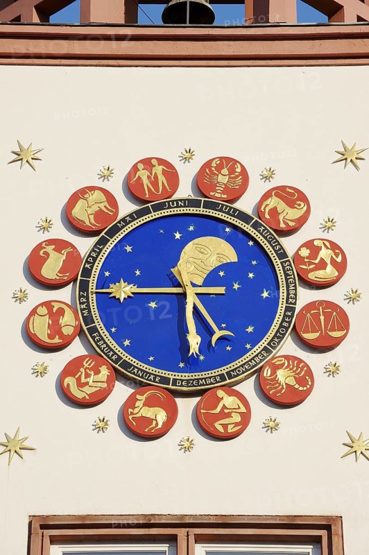 Astronomical clock at the town hall, Worms, Rhineland-Palatinate, Germany
