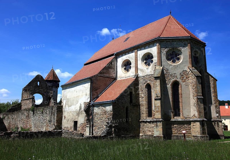 Former Cistercian monastery Carta, Kerz, founded in the 12th century by Cistercian monks and is one of the oldest religious monuments in the region, Sibiu County, Transylvania, Romania