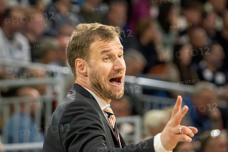 Heidelberg, 04.05.2024: Anton Gavel, coach of Ratiopharm Ulm, at his team's away game at Academics Heidelberg (easy Credit BBL, German Basketball League)