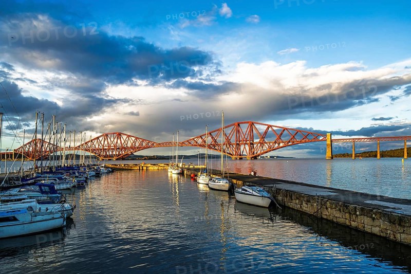 Forth Bridge, Queensferry Crossing, Forth Estuary, Scotland, UK
