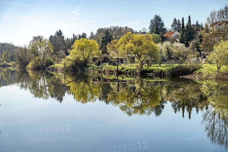 The river Lahn near Runkel, Hesse, Germany