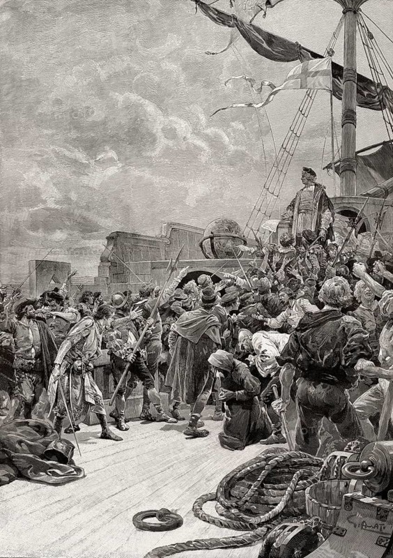 Mutiny against Christopher Columbus, 1451, 1506, Italian navigator in the service of Spain