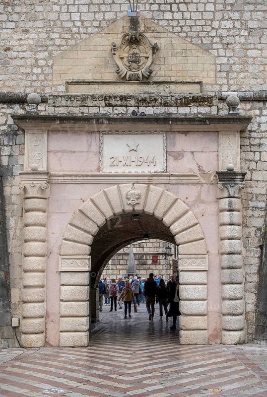 City gate, entrance to the old town, Kotor, Montenegro, Balkans