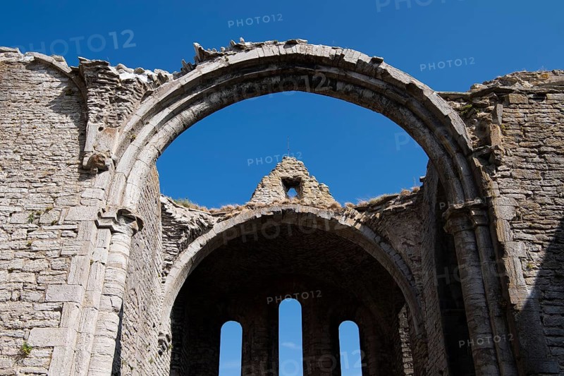 Church ruins, Hanseatic city of Visby, UNESCO World Heritage Site, Gotland Island, Sweden