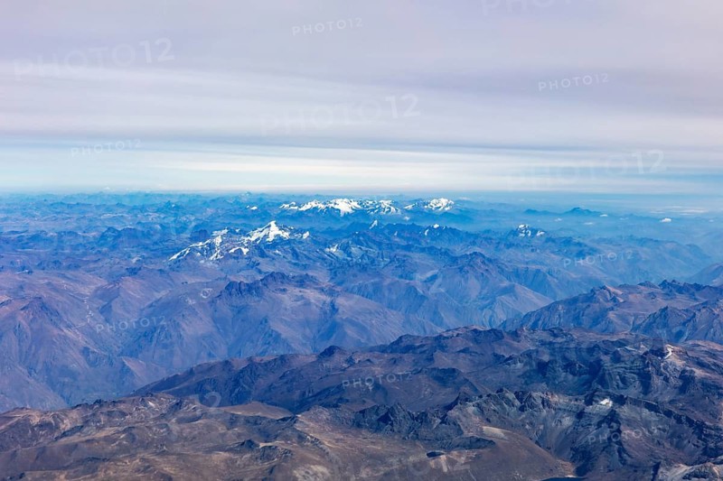 Flight from Lima to Cusco, Andes, Peru