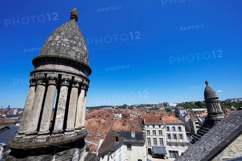 View of Périgueux from the roofs of Saint-Front Cathedral, Dordogne Department, Nouvelle-Aquitaine region, Périgueux Arrondissement, Périgord Blanc, France