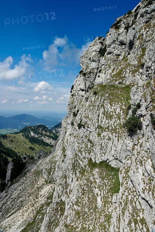View from the Wendelstein into the surroundings, August, Bavaria, Germany