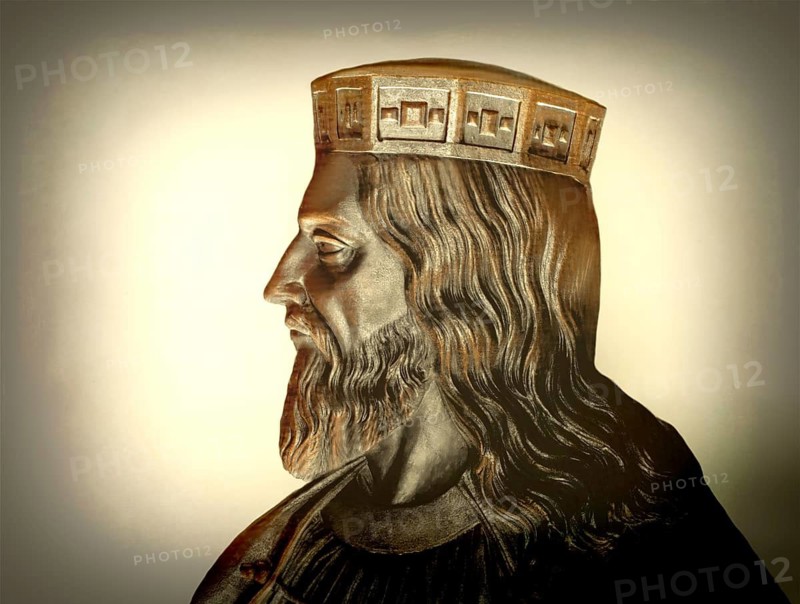 Clovis, Chlodovechus, Chlodwig I., Chlodowech, 466-511, King of the Franks, Merovingian dynasty, digitally edited after Caqué