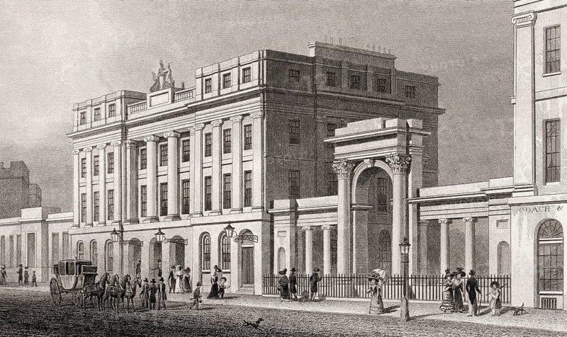 The Old Post Office, Edinburgh, Scotland, 19th century, from Modern Athens by Th. H. Shepherd