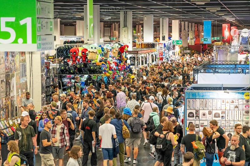 Gamescom, the world's largest trade fair for video and computer games, in Cologne, Germany