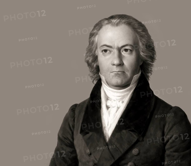 Ludwig van Beethoven, 1770 -1827, German composer, digitally edited based on a historical illustration by Lazarus Gottlieb