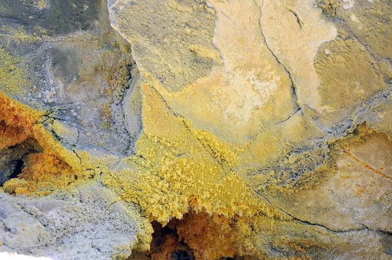 Sulphur, Vulcano, Aeolian or Lipari Islands, Sicily, Southern Italy, Italy