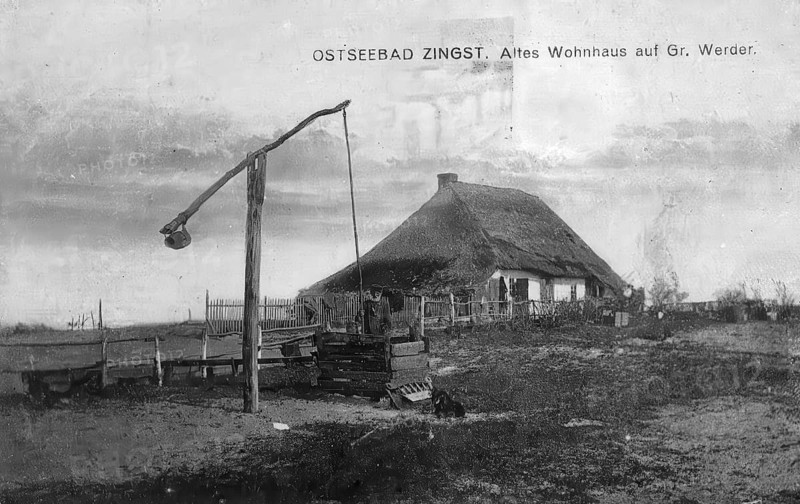Historical postcard, picture postcard, Baltic resort Zingst, Mecklenburg-Vorpommern, Germany, digitally enhanced reproduction of an original from around 1900, picture postcard