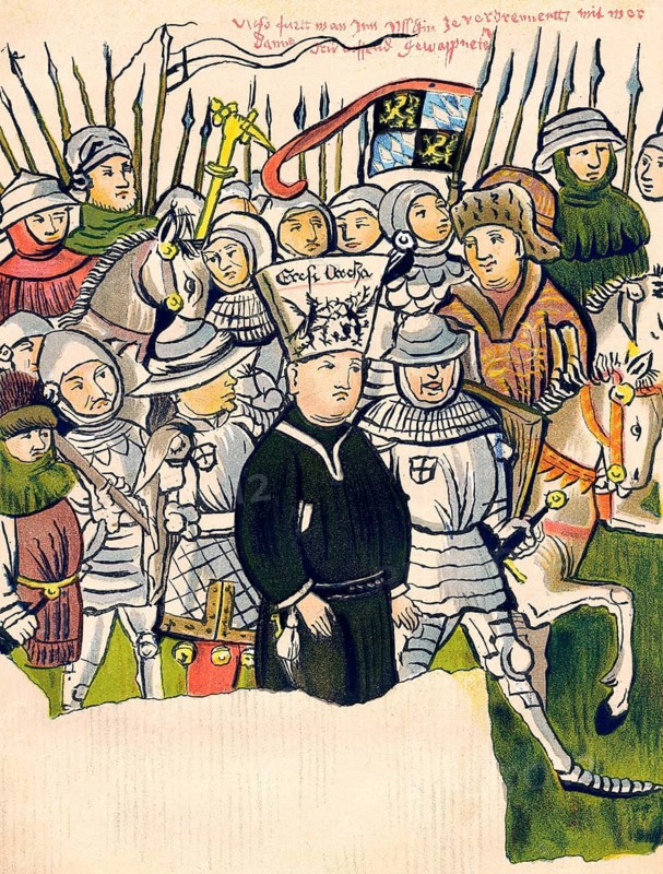 Burning of Jan Hus at the stake in Konstanz, 1415