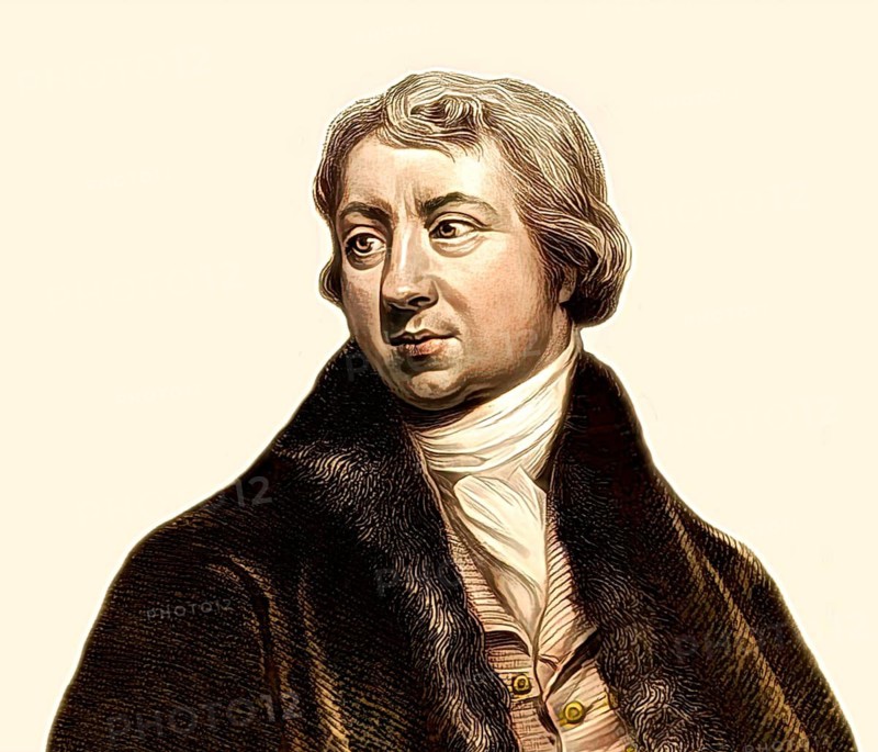 Edward Jenner, 1749-1823, English physician and scientist, digitally restored