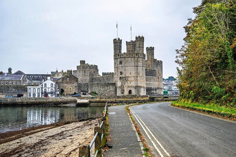 Caernarfon Castle, Caernarfon, Gwynedd, North-West Wales, UK