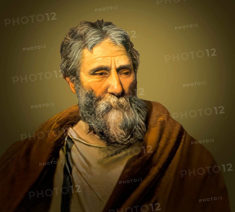 Pope Agatho, Saint Agathon or Agatone, bishop of Rome from 27 June 678 until his death in 681, digitally edited