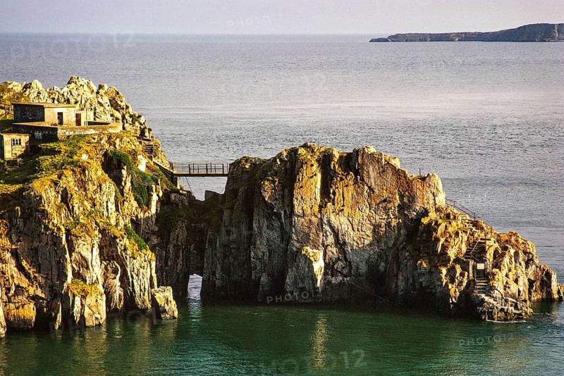 St. Catherine's Island, Tenby, Pembrokeshire, Wales, UK Mai 1970