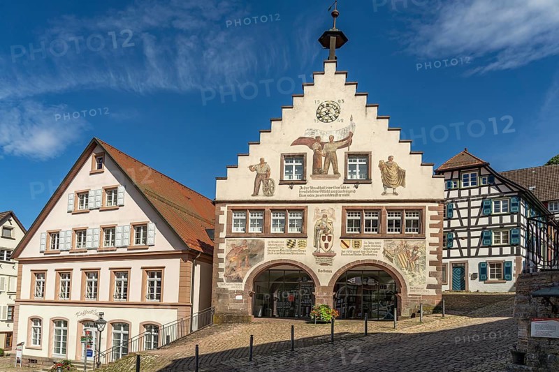 The town hall in Schiltach, Black Forest, Baden-Württemberg, Germany