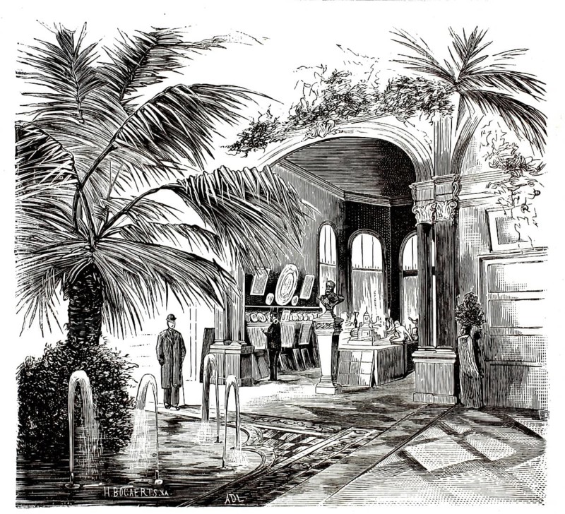 Paris World's Fair 1867, the Monaco Pavilion, illustration, reproduction from a 19th century model. Authentic, file restored for optimal use, exact date of submission unknown, historical