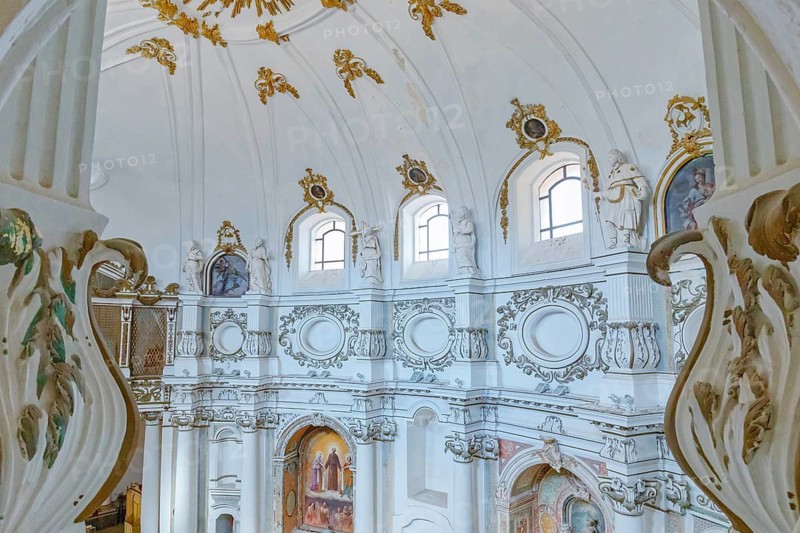 Chiesa di Santa Chiara interior, Noto, Noto Valley, Sicily, Italy