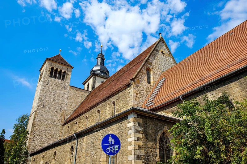 The Reglerkirche, also known as St Augustine's Church, in the historic old town of Erfurt, Thuringia, Germany
