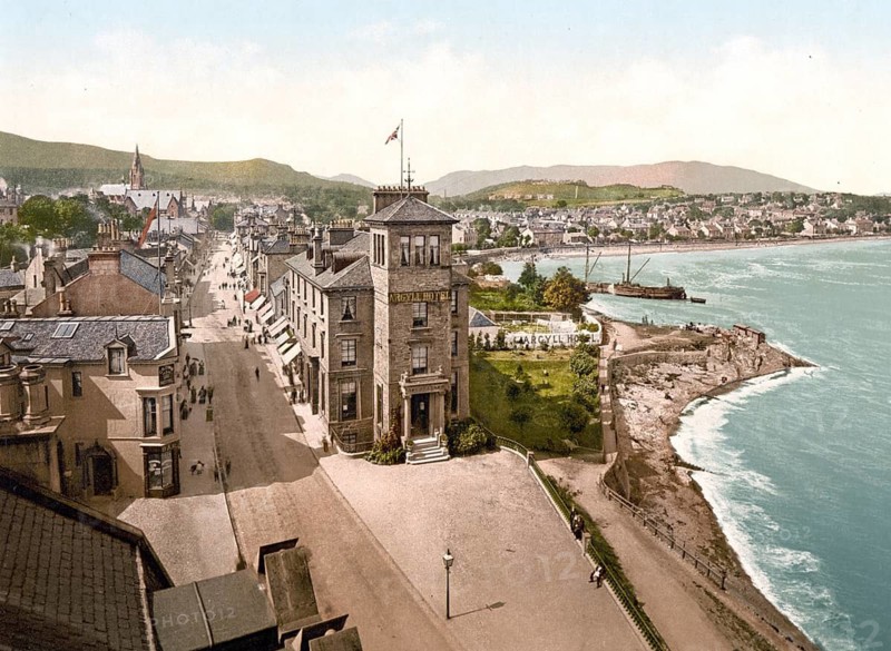 East Bay, Dunoon, Scotland, Historic, digitally restored reproduction from a 19th century original, Record date not stated
