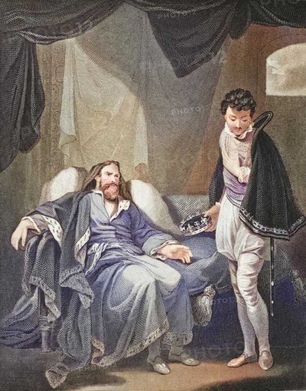 Henry IV, depiction of Prince Henry, illustration from Henry IV by William Shakespeare, Historical, digitally restored reproduction from a 19th century original, Record date not stated
