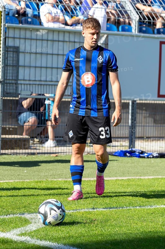 11.05.2024, Football 3rd division, Season 2023/24, Matchday 37: Waldhof Mannheim vs SV Sandhausen (4:2) . Picture: Martin Kobylanski (33, Waldhof Mannheim)