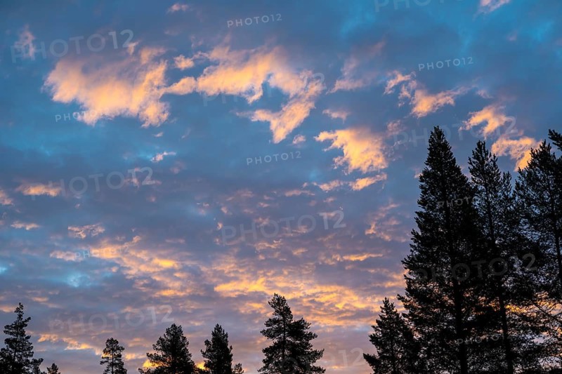 Morning cloud atmosphere, Gällivare, Norrbotten, Lapland, Sweden, October 2022