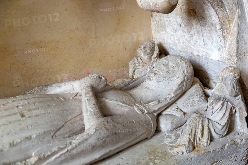 Effigy of Eleanor Baynard 14th century, church of Saint Mary the Virgin, Silchester, Hampshire, England, UK