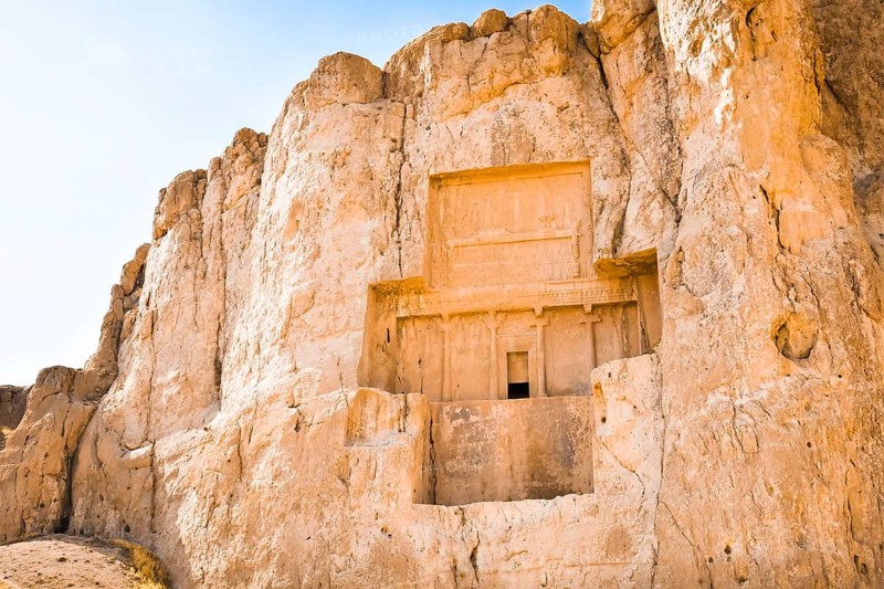 Tombs of Artaxerxes I and Darius the Great, kings of the Achaemenid empire, located in the Naqsh-e Rostam necropolis in Iran