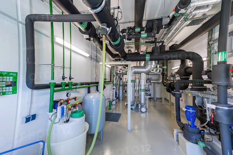 Innovationskraftwerk Dresden-Reick, large heat pump, Dresden, Saxony, Germany