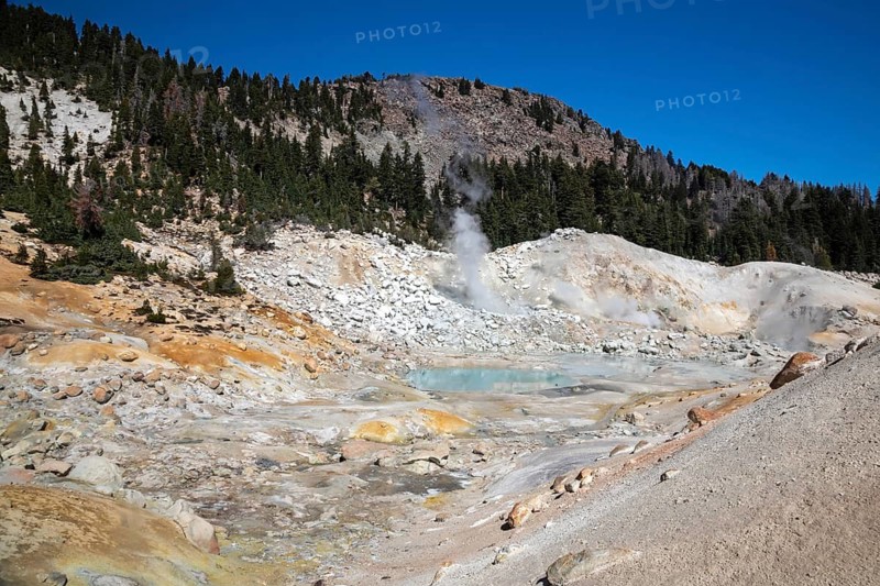 Mineral, California - The Bumpus Hell hydrothermal area in Lassen Volcanic National Park