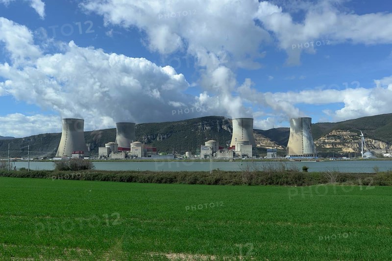 Cruas nuclear power plant on the Rhone, near Montelimar, France