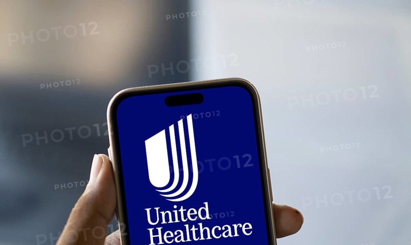 Dhaka, Bangladesh- 06 Dec 2024: UnitedHealthcare logo is displayed on smartphone. UnitedHealth Group Incorporated is an American multinational health insurance company.