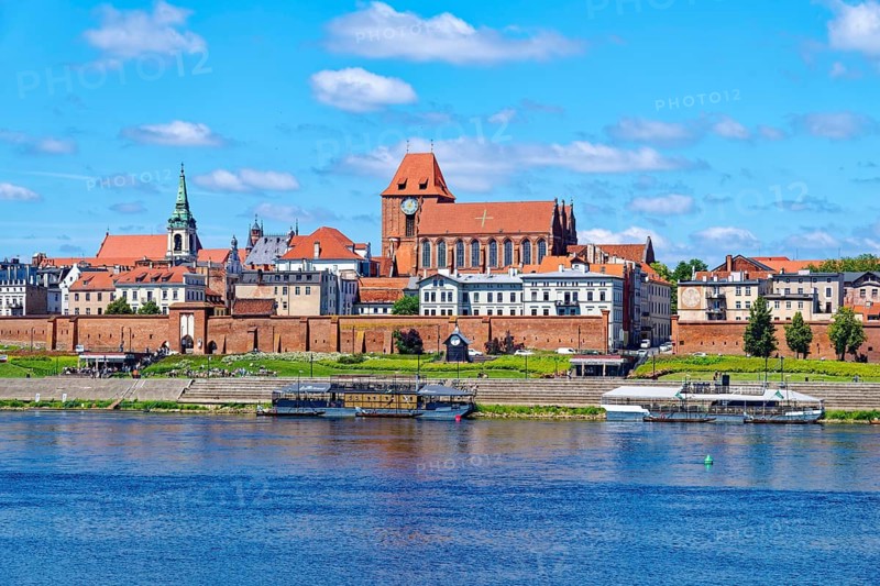 The old town of Torun on the banks of the Vistula. The historic old town is a UNESCO World Heritage Site. Torun, Kujawsko-Pomorskie, Poland