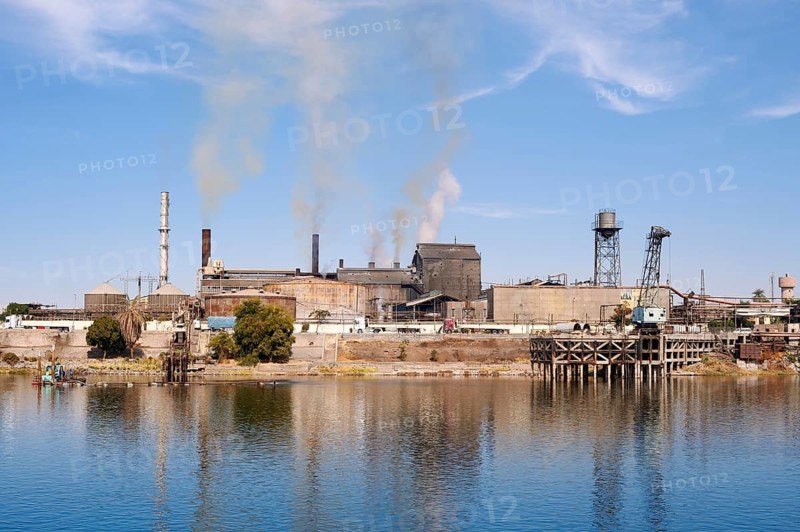 Factory on the banks of the Nile near Luxor, Egypt