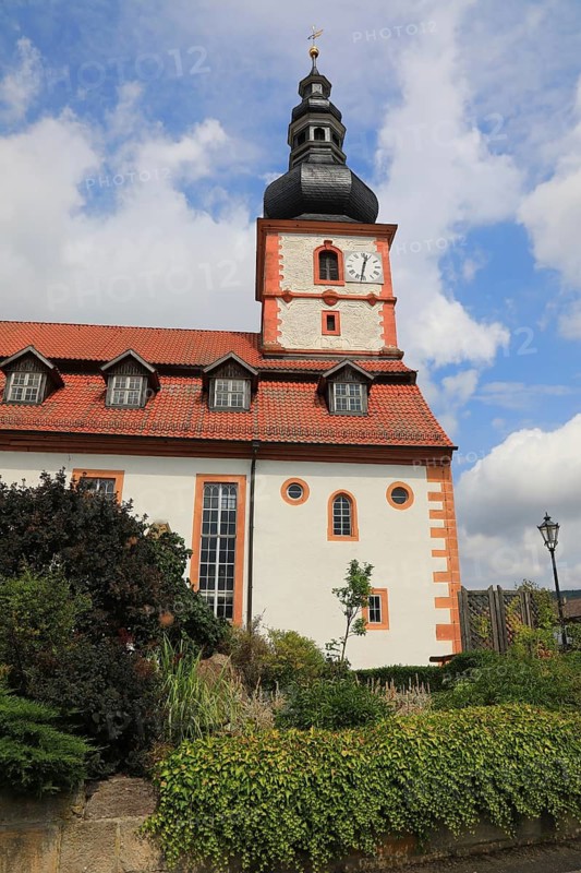 Cathedral of the Rhön, Protestant church, Helmershausen, municipality of Rhönblick, district of Schmalkalden-Meiningen, Thuringia, Germany